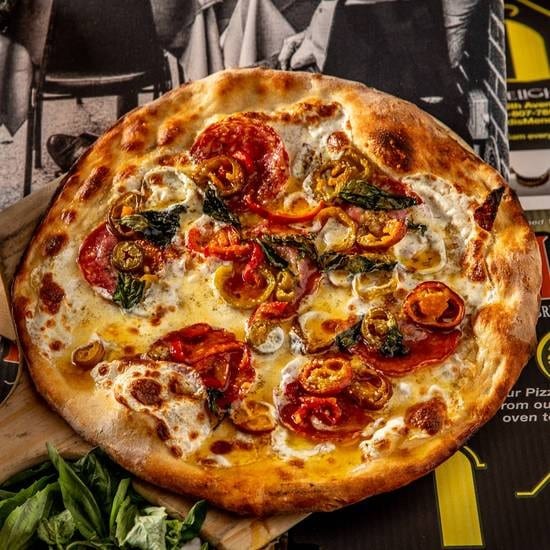 The Brooklyn Bridge Pizza.