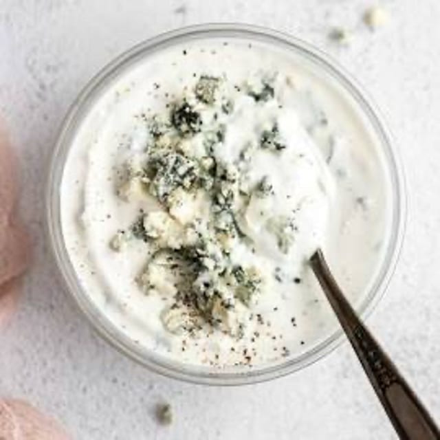 Homemade Chunky Blue Cheese Dressing.