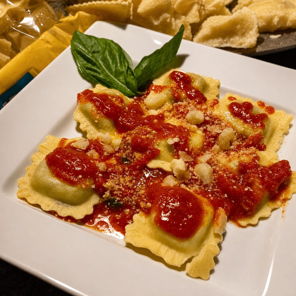 Homemade Ravioli.
