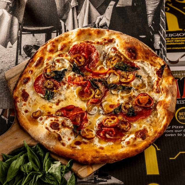 The Brooklyn Bridge Pizza.