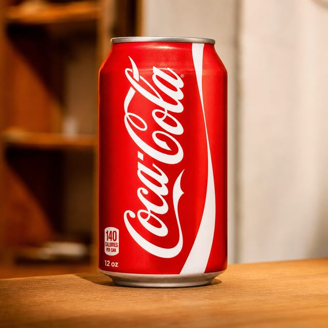 Coca-Cola Soda Can.