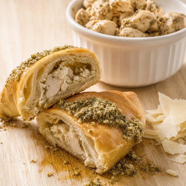 Chicken Pesto Calzone.